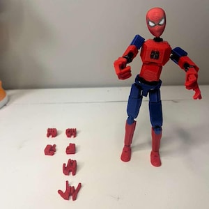 Spider-Man Inspired 3D Printed Action Figure - Multi-Jointed Posable image 4