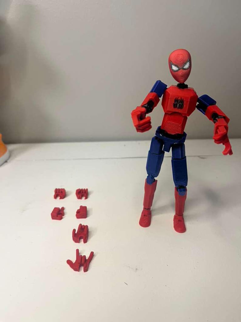 Spider-Man Inspired 3D Printed Action Figure - Multi-Jointed Posable image 4