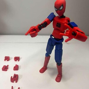 Spider-Man Inspired 3D Printed Action Figure - Multi-Jointed Posable image 6
