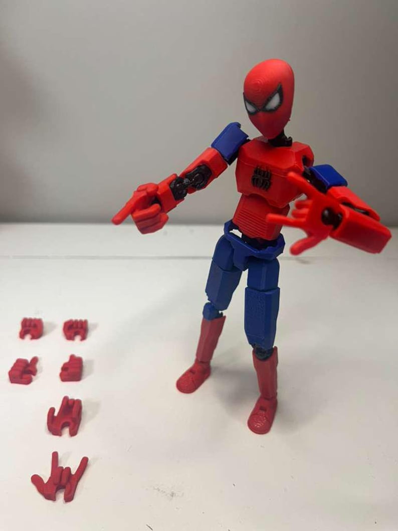 Spider-Man Inspired 3D Printed Action Figure - Multi-Jointed Posable image 6