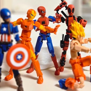 Spider-Man Inspired 3D Printed Action Figure - Multi-Jointed Posable image 1
