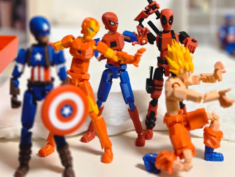 Spider-Man Inspired 3D Printed Action Figure - Multi-Jointed Posable image 1