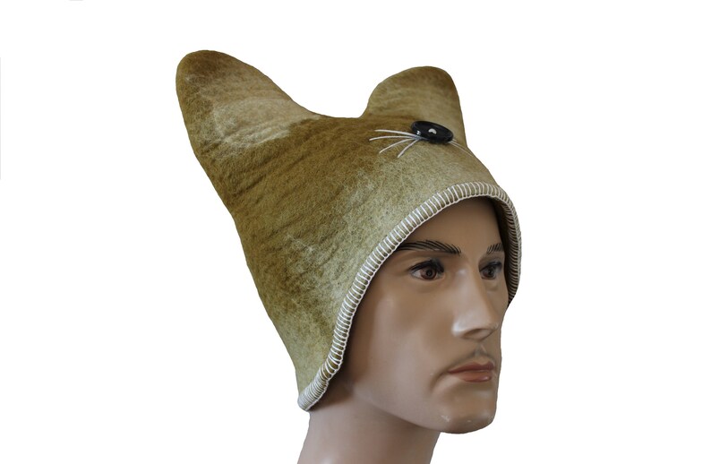 Wool Felt Sauna Hat Birthday Gift Saunahat Saunafilzhut Etsy