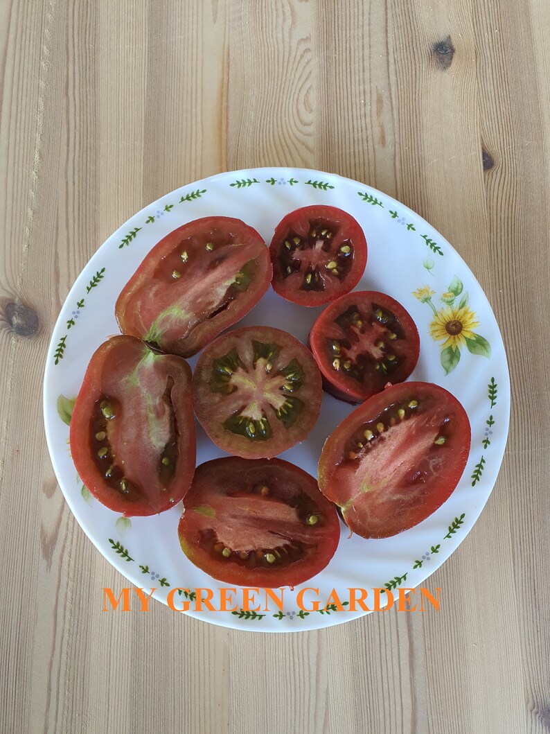 10 Ukrainian Purple Tomato Organic Seeds ukrainian Purple Etsy