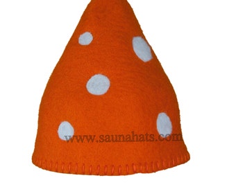 Sombrero de sauna de fieltro de lana estilo copa de la muerte, hecho a mano, regalo de cumpleaños, Saunahat, Saunafilzhut, sauna Cappello, Saunamütze, Saunahut, Sauna hoed