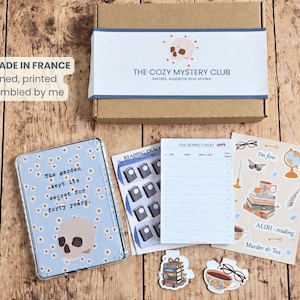 Murder Mystery Gift Set – Stationery Gift Box for Book Lovers, True Crime Reader Kit, Bookish Bundle