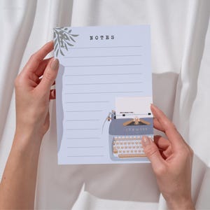 Cozy Mystery Notepad – Once Upon a Time – Typewriter Dark Academia – Regalo per amanti dei libri – Cancelleria a tema libri