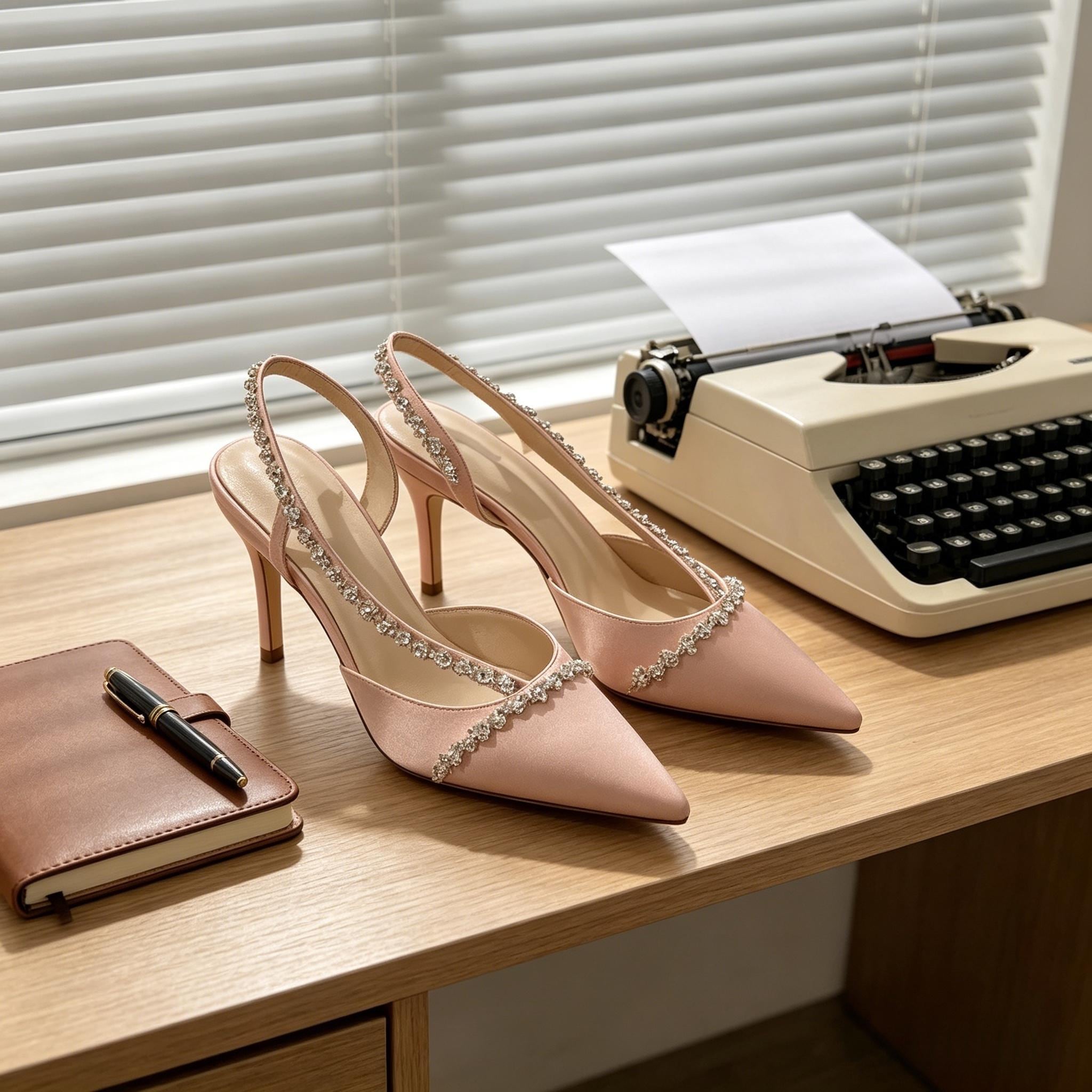 Blush Pink Dress With Gold Shoes - Etsy Canada