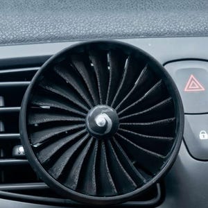 Difusor de aromas Turbofan para la ventilación del coche – Ambientador con forma de mini motor a reacción