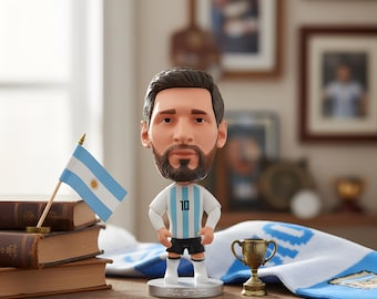 Argentina Football Bobblehead – No.10 Soccer Figurine