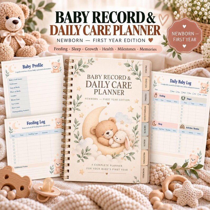 Sleep Guide.pdf Baby Record Book PDF, Newborn Tracker, Feeding Sleep & Diaper Log ...