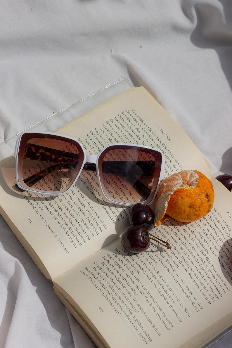 Gafas de sol extragrandes / Lentes tintados y montura de acetato llamativa / Protección UV400 imagen 6