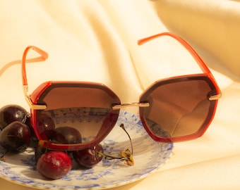 Hexagonal Front Lens Sunglasses