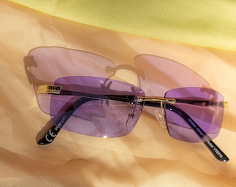 DIOR FLASH STR Y2k Rimless Rhinestones Sunglasses 2000 - Etsy