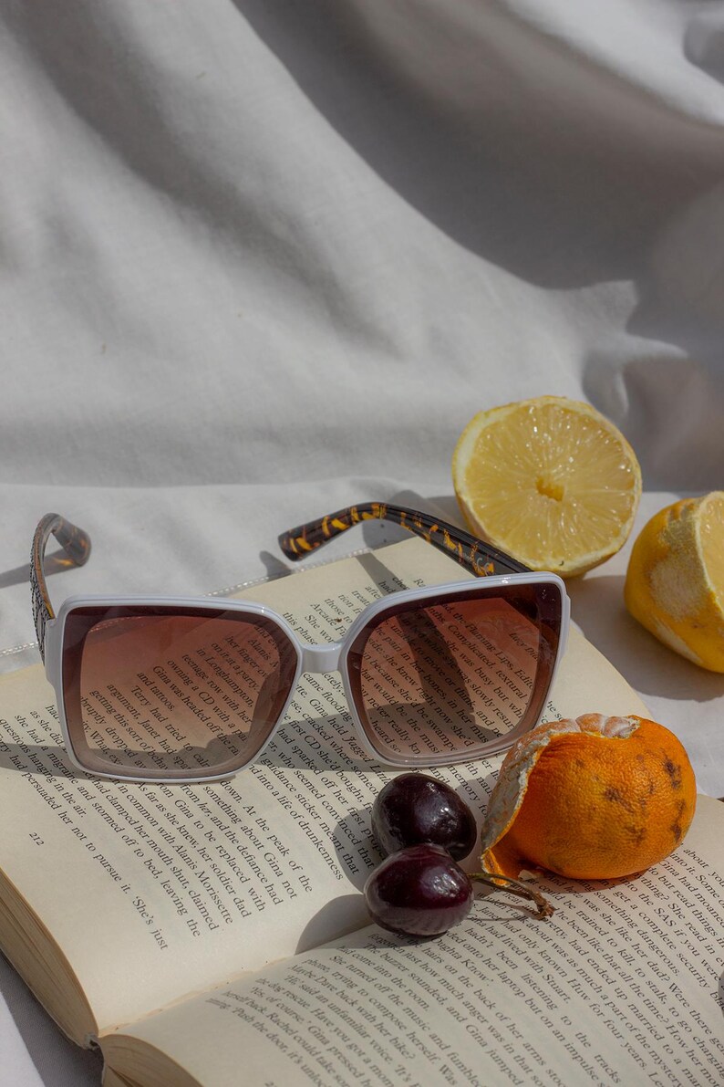 Gafas de sol extragrandes / Lentes tintados y montura de acetato llamativa / Protección UV400 imagen 7