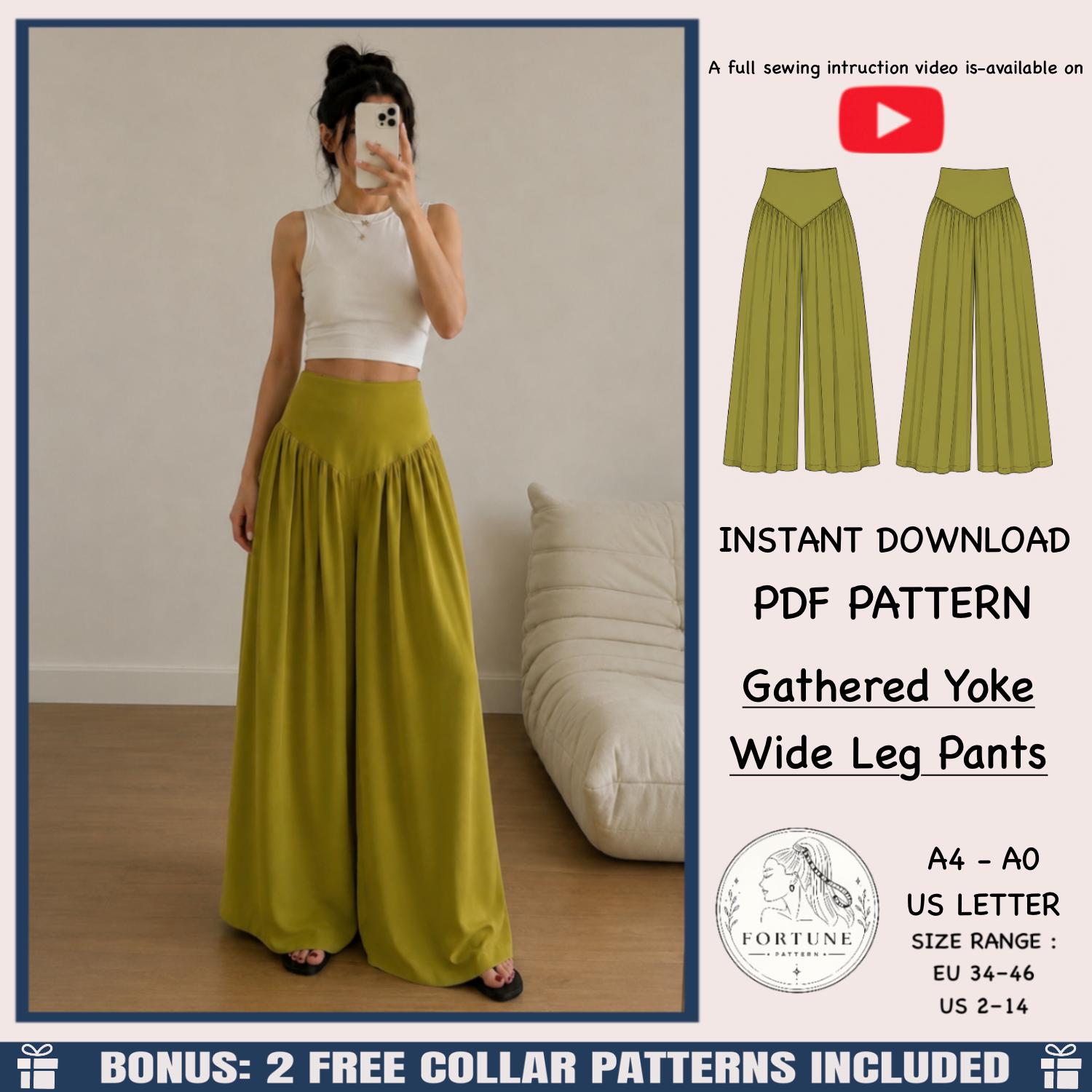Yoke Waist Pants - Etsy