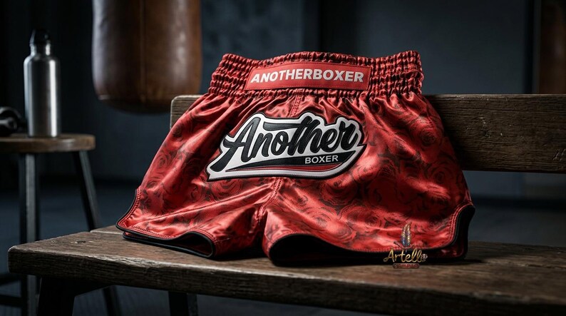 Pantalones cortos de Muay Thai, pantalones cortos de boxeo tailandés, pantalones cortos de kickboxing y MMA, ropa de entrenamiento de artes marciales para hombres, mujeres y niños, de secado rápido. imagen 8