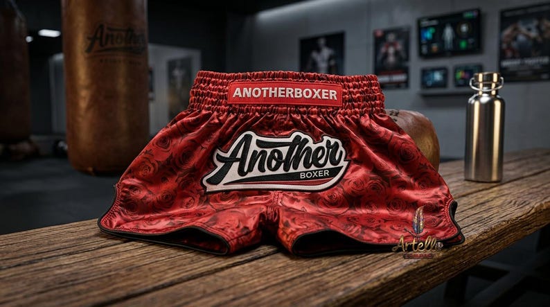 Pantalones cortos de Muay Thai, pantalones cortos de boxeo tailandés, pantalones cortos de kickboxing y MMA, ropa de entrenamiento de artes marciales para hombres, mujeres y niños, de secado rápido. imagen 10