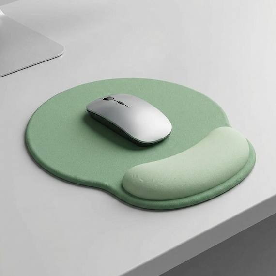Gradient Mouse Pad with Foam Wrist Rest | Ergonomic Desk Mat