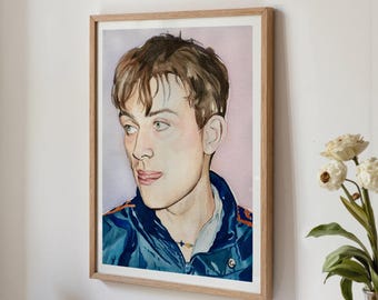 A4 Size Damon Albarn Blur Watercolour Print on Museum-Grade 310gsm Watercolour Art Paper (Unframed)