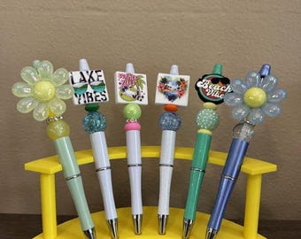 Summer & Flower Beaded Pens