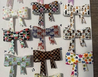 Silicone Bow Bead--Craft Supply for Pens, Straws, Keychains