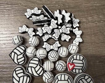 Volleyball Silicone Focals & Beads