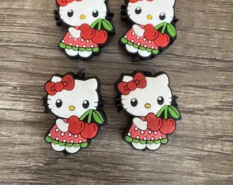 Cartoon Characters Silicone Focal Beads---4pcs