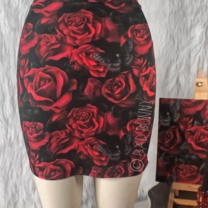 Bugs & Roses mini skirt