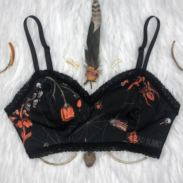 Bralette - Webs negras