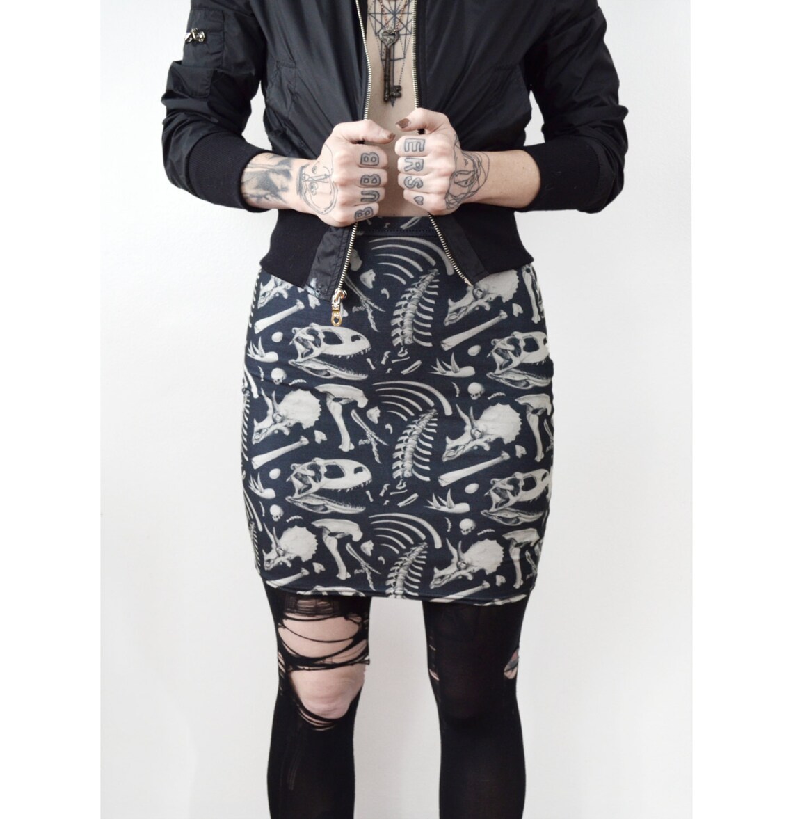 Dinosaur Nuggies - Women's Bodycon Dress