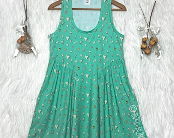 BB Doll Dress - Spearmint Teeth