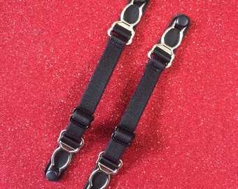 Black garter clips (2 or 4 for 20)