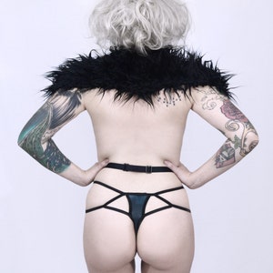 Coffin Thong underwear handmade goth punk image 6