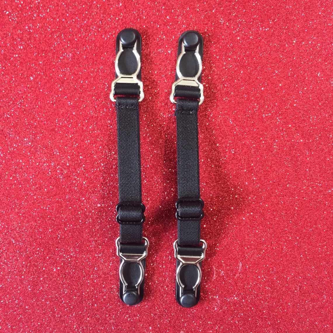 Black Garter Clips 2 or 4 for 20 Etsy