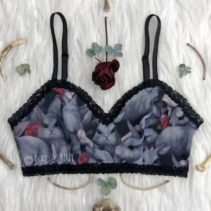 Danger Bunny Bralette - creepy cute