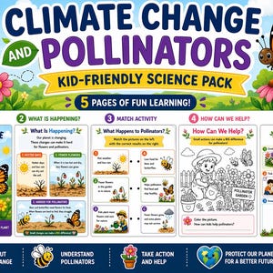 Climate Change and Pollinators | Kid-Friendly Science Pack (K-Grade 4)