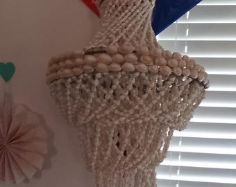 Absolutely Stunning Hand Seashell Chandelier Make In Cornwall In 1949.