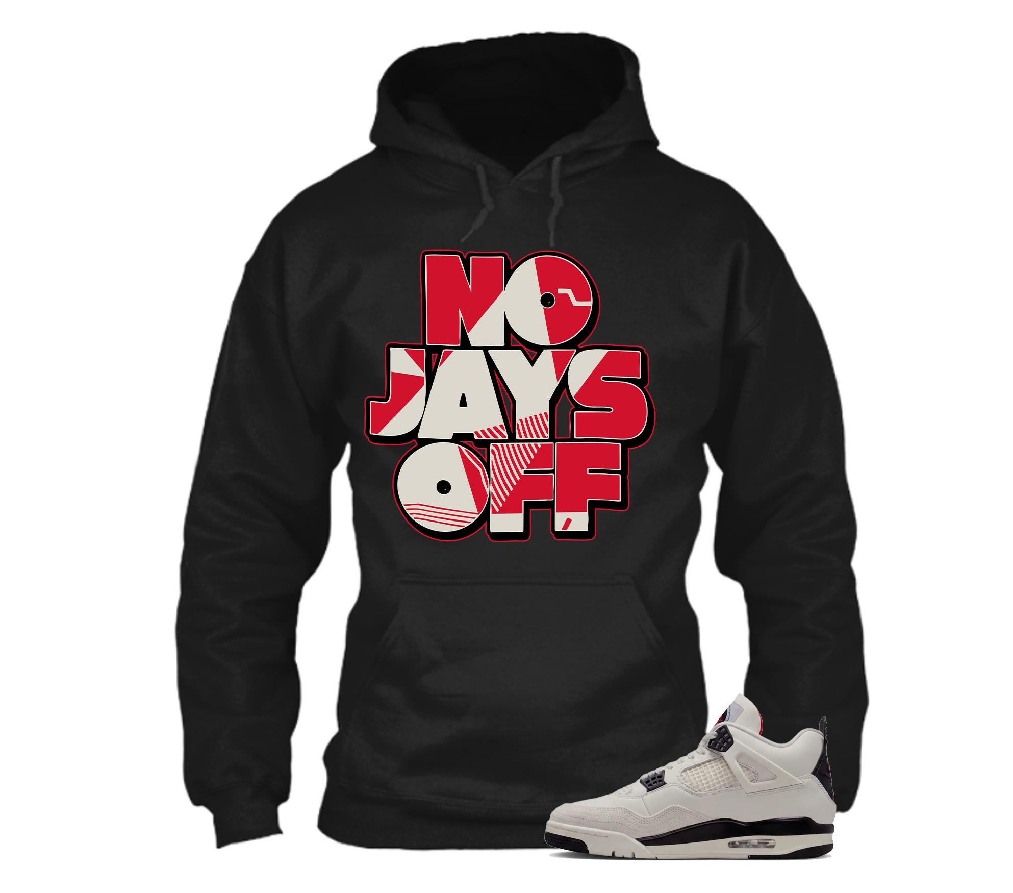 off white jordan 4 hoodie