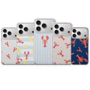 Lobster Phone Case Crayfish Crab Cover for iPhone 17, 16 Pro, 15, 14, 13, 12, Samsung S26, S25, S24, S23, S22, A17, Pixel 10A, 9A