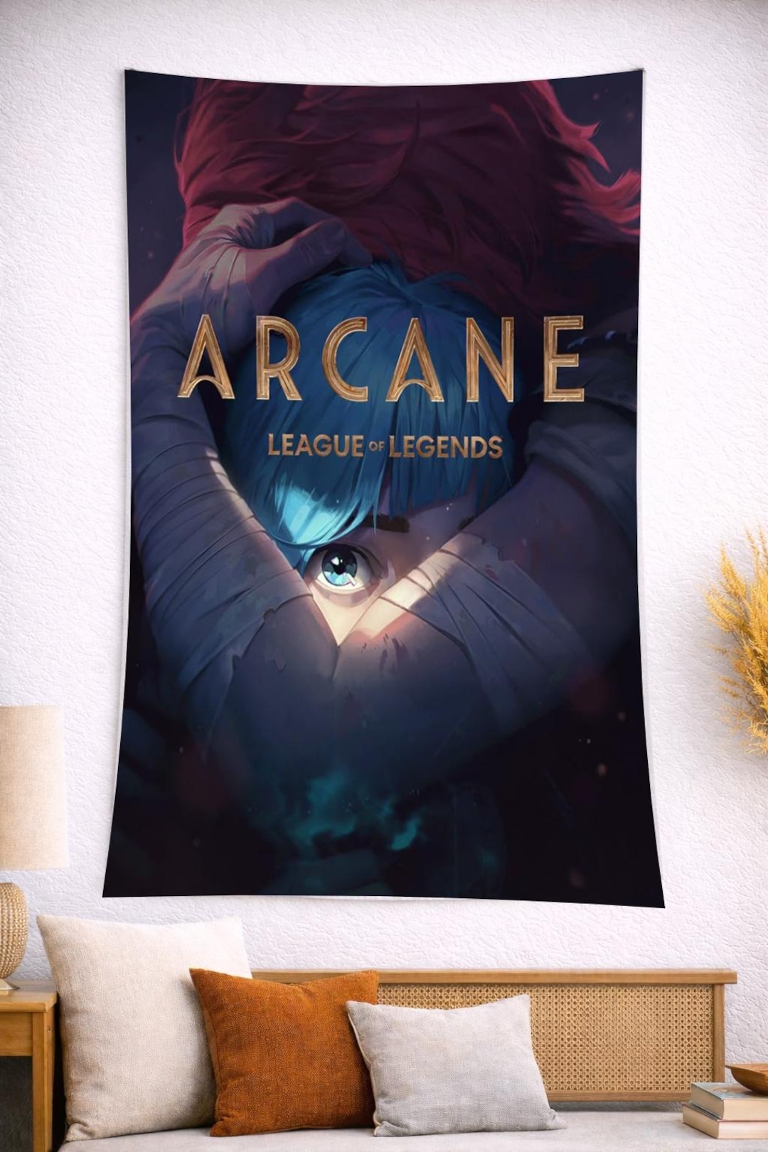Arcane Tapestry, Arcane Wall Art, Tv Show Gift, Gamer Room Decor - Etsy