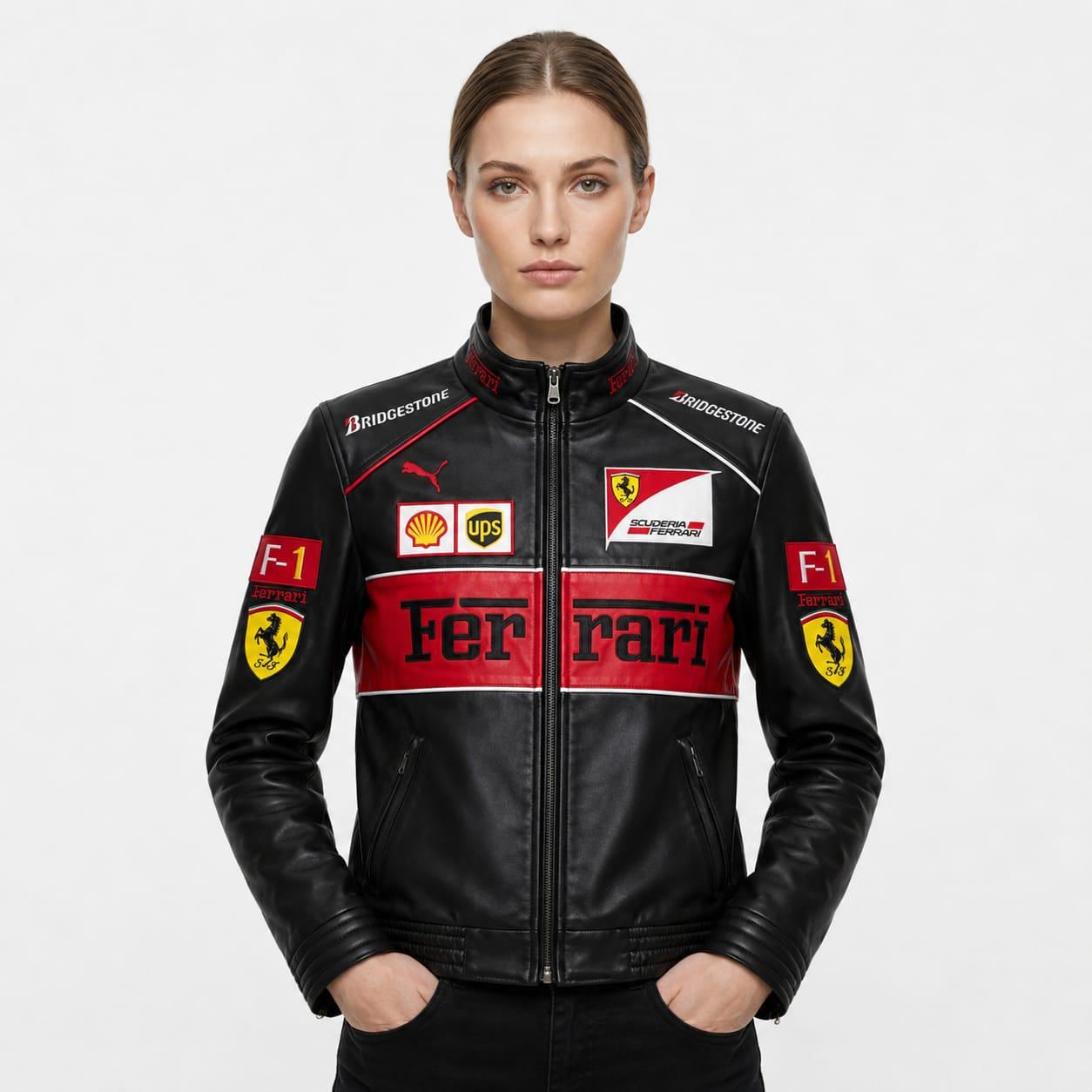 Ferrari red leather jacket - Etsy 日本