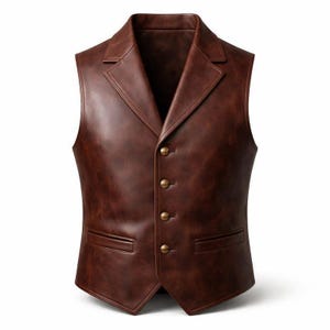 Vintage leather vest - Etsy 日本