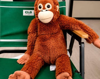IKEA Punch the Monkey Plush Toy 66cm Large Stuffed Animal Cute Sitting Orangutan