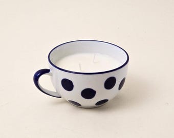 Świeca ręcznie odlewana w naczyniu vintage – wanilia