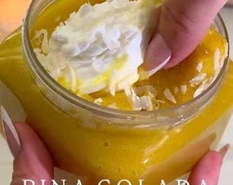 PinoColada Crème Filled Body Scrub DIY