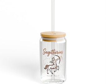 Sagittarius Archer Zodiac Sipper Glass | 16oz