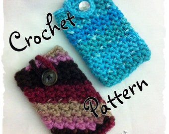 CROCHET PATTERN to make a Ripples case for your iPhone, Smartphone, Samsung, iPod Touch, Camera. PDF Format, Instant download