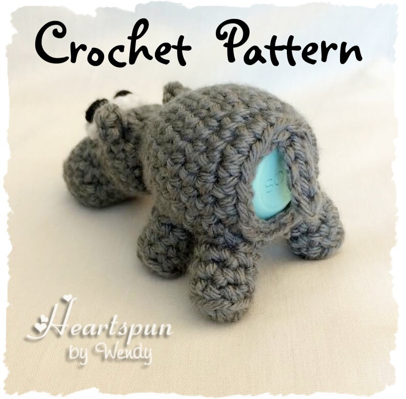 CROCHET PATTERN to Make a Hippo EOS Lip Balm Holder or Etsy