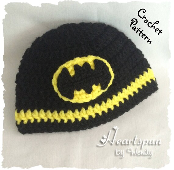 Crochet batman hat Clearance